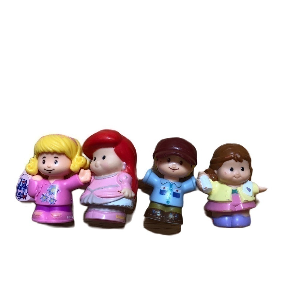 Fisher Price Little People Bundle Lot Ariel Little Mermaid Blonde Girl Blue Boy